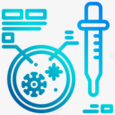 线性培养皿病毒122线性梯度图标