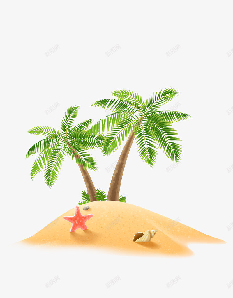 椰子椰子树沙滩海边漂浮树叶png免抠素材_88icon https://88icon.com 椰子 椰子树 沙滩 海边 漂浮 树叶