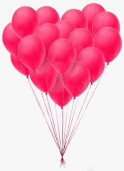 七夕节粉色浪漫气球免抠素材素材