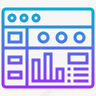 数据分析矢量图仪表板数据分析29梯度图标