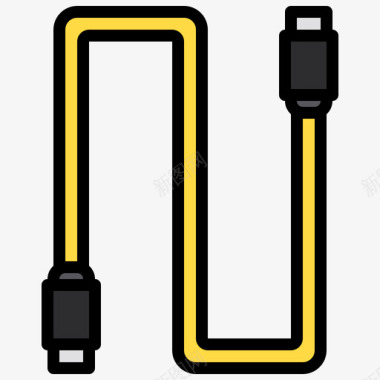工具Usb电缆设计工具33线颜色图标