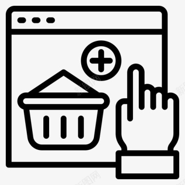 150购物电子商务150线性图标