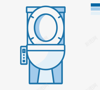 厕洗卫设备智能马桶1图标