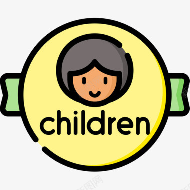 儿童节国际儿童节第三国际儿童节线性颜色图标