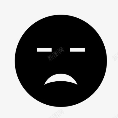 高兴的小人表情生气脸图标