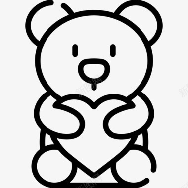 泰迪熊国际儿童节5直系图标
