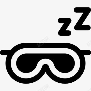 眼罩睡眠时间61填充图标