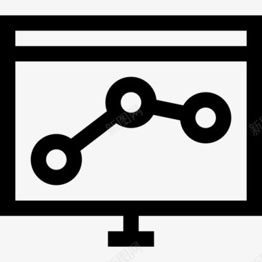 TOP50分析在线营销50线性图标