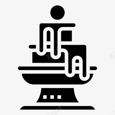 喷泉吸引人地标图标