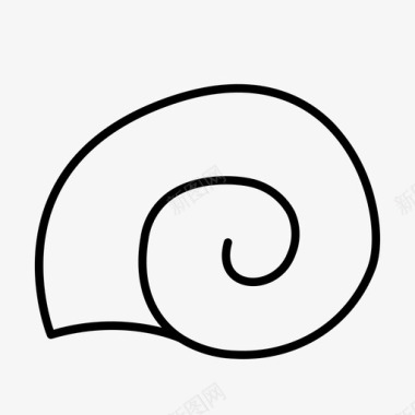 蜗牛壳房屋象形图图标