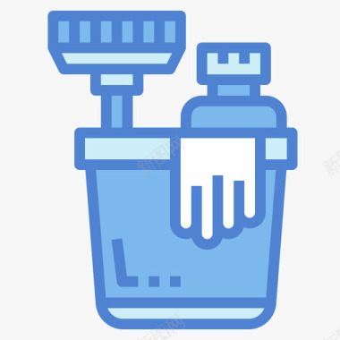 清洁用品卫生59蓝色图标