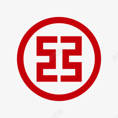 矢量标志中国工商银行图标