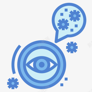 病毒细菌图片眼睛病毒传播101蓝色图标