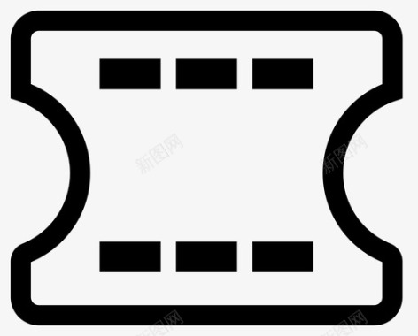 电影票矢量电影票图标
