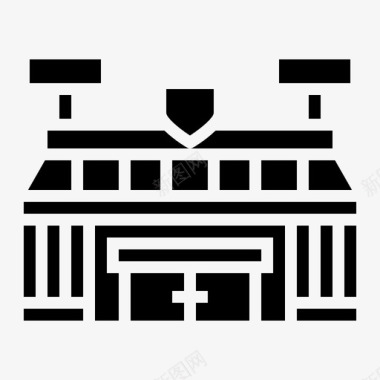 体育场建筑场地图标