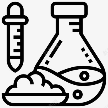 矢量石油油桶化学分析实验图标