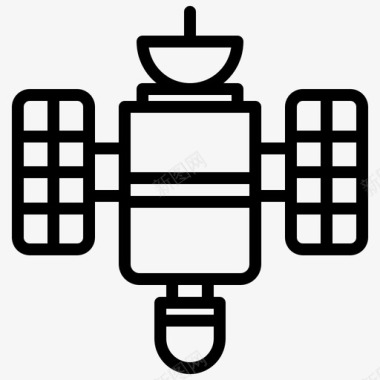 150卫星科学150线性图标