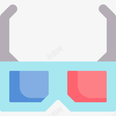 3d眼镜家中休闲活动8个平板图标