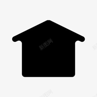 黑色房子家房子小屋图标