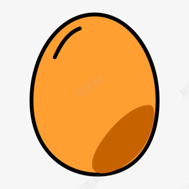 矢量可爱鸡蛋icon图标