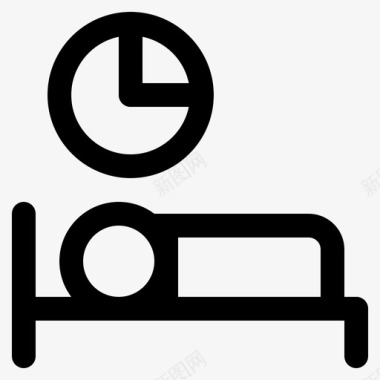 定时器闹钟睡眠睡觉时间做梦图标