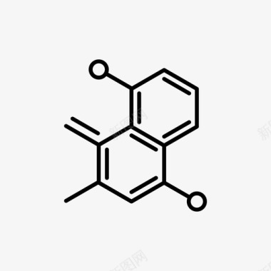 链式分子分子物质化学配方图标