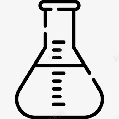 水痘疫苗烧瓶疫苗开发3线性图标