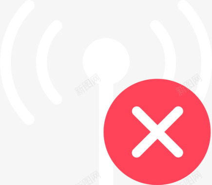 无线网络连接RFID未连接图标