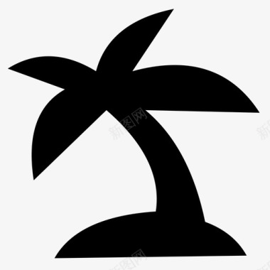 旅游椰子树图标