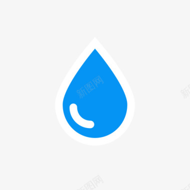 水滴水滴定位图标