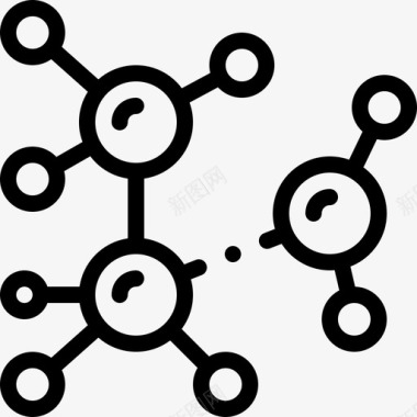 活性分子线性分子疫苗图标