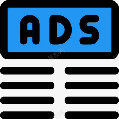广告设计促销商业和广告1线性颜色图标