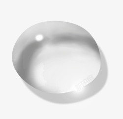 白色透明大水滴素材