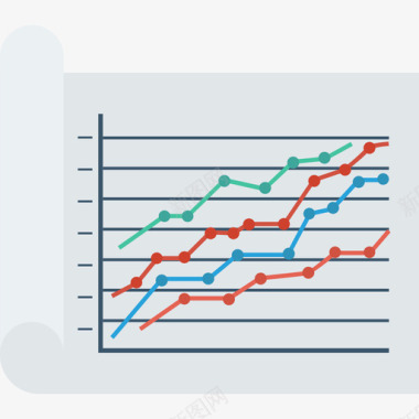 递增递增图数据分析36平坦图标