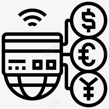 八卦五行支付货币交易图标