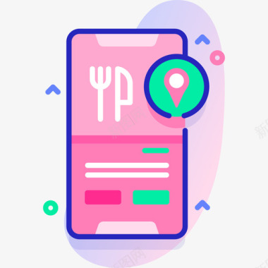 速食食品食品配送配送192线性颜色图标