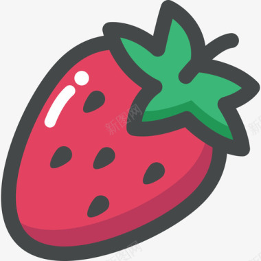 草莓平底锅草莓图标