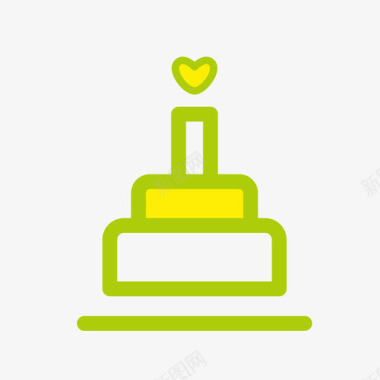 圆形蛋糕蛋糕图标