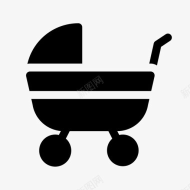 婴儿推车婴儿推车婴儿新生儿图标