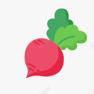 蔬菜简笔萝卜图标