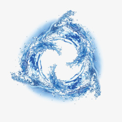 01433蓝色透明的海水形成一道道波浪高清水底水面素材