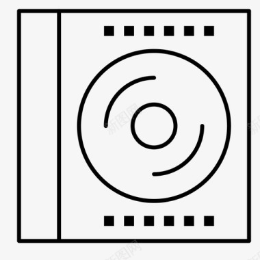 设计数码蓝光cd光碟图标