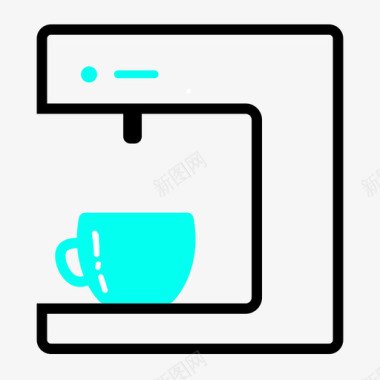 咖啡机免抠图片咖啡机图标