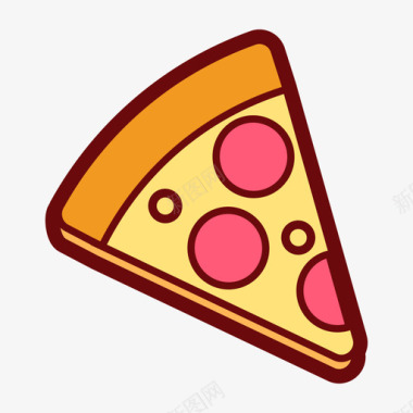 蓝莓披萨免抠素材披萨图标