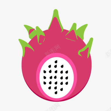 菠萝水果火龙果图标