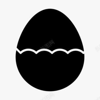 鸡蛋碎裂甜点图标