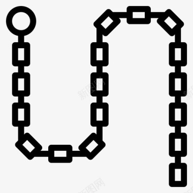 链条链条附件22线性图标