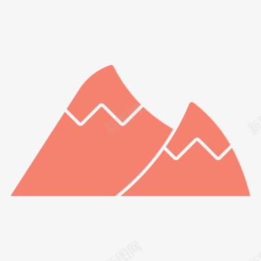 山背景矢量山瞄准攀登图标
