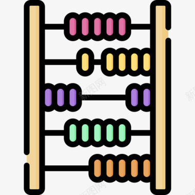 幼儿园三字经算盘幼儿园53线颜色图标