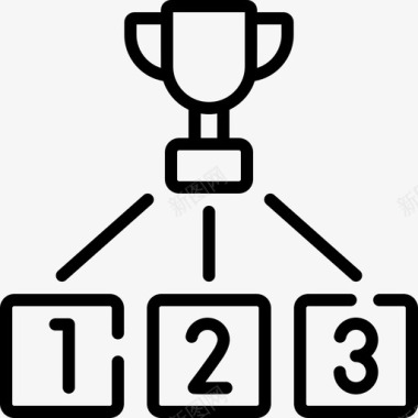 排名icon排名营销和搜索引擎优化43线性图标